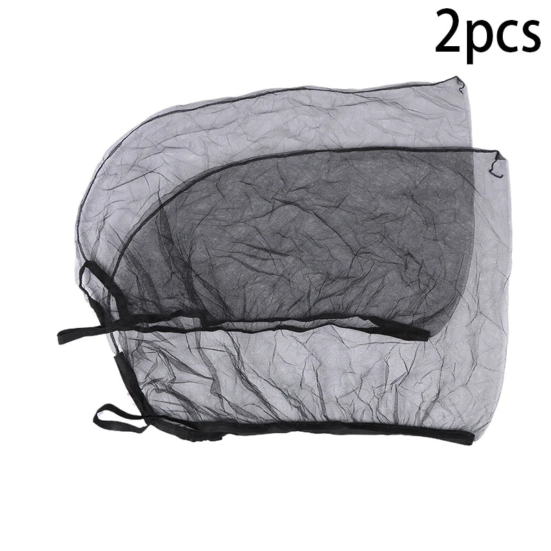 Car Sunshade Curtains Summer Mosquito Proof Curtains Universal Side Window Mesh Net Breathable Sunshade Auto Accessories Black