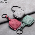 New Leather 4 Buttons Car Remote Key Case Cover for Zeekr 001 X 2021 2022 2023 for ZEEKR 001 009 Full Protector Fob Keychain