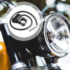 Motorcycle Handlebar Headlight ON/OFF Switch Black/Silver Aluminum Alloy 2-Wire Waterproof Second Gear Switch Motorcycle Parts