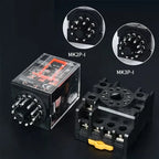 MK2P-I MK3P-I Intermediate Relay, 8/11 Pin Electromagnetic Power Relay with Copper Coil and Silver Contact AC220V DC24V