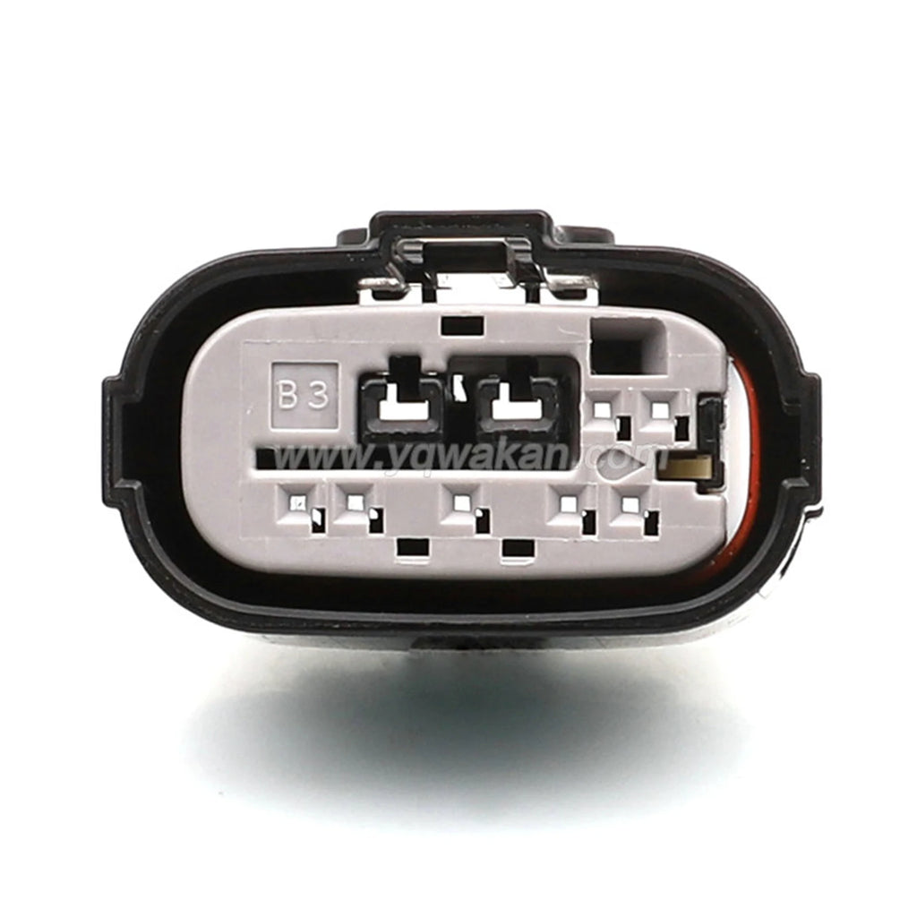 9Pin 0.6mm Female Connector Sealed Car Waterproof Automotive Wire Socket 7283-4658-30/90980-12362 Black Grey