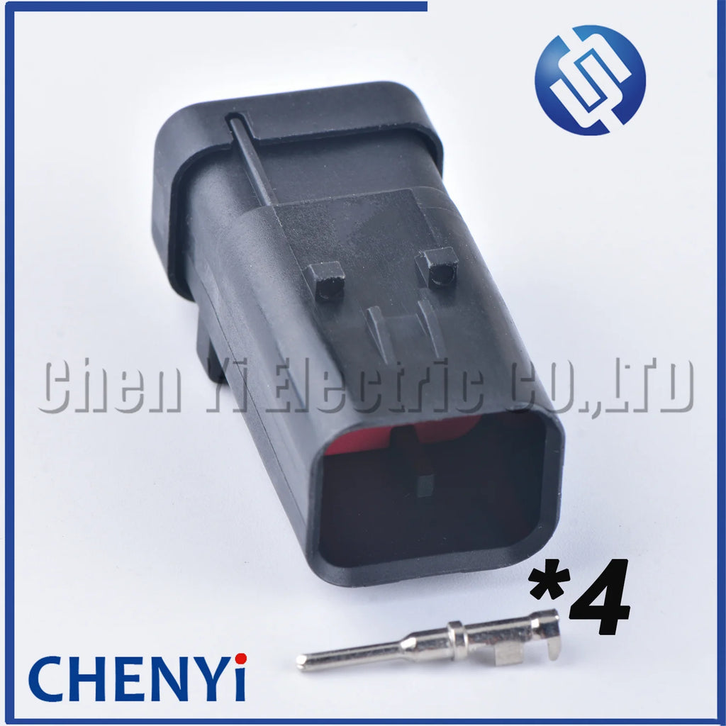 1 set 4 Pin 1.5mm Series male female Auto Waterproof Connector Camshaft Sensor Plug 776487-1 776488-1 For Carter Excavator
