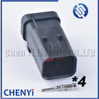 1 set 4 Pin 1.5mm Series male female Auto Waterproof Connector Camshaft Sensor Plug 776487-1 776488-1 For Carter Excavator