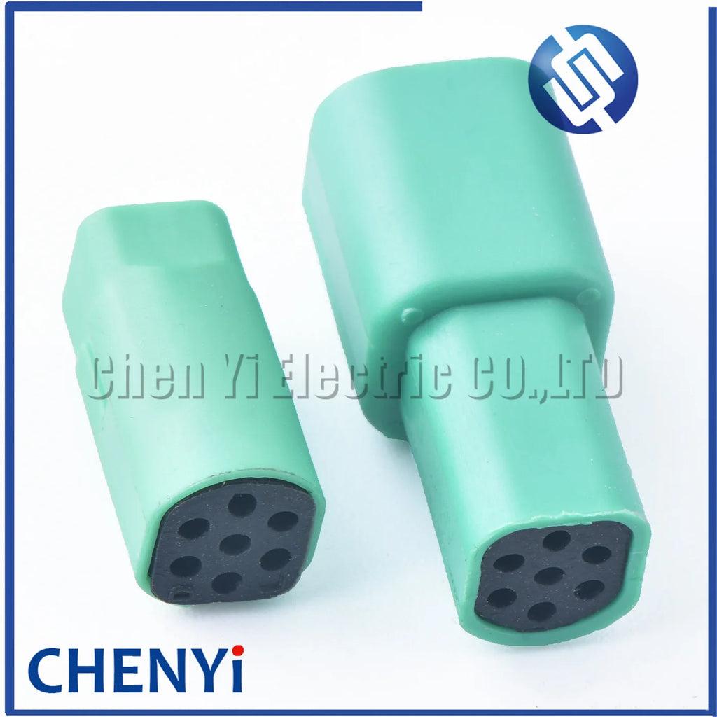 Green 7 Pin 0.6mm female male Mini MLC auto waterproof connector Plug 2822343-1 2822344-1 For Honda