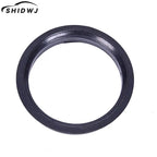 1 Set 4 Hub Centric Rings Car Wheel Bore Center Collar 66.6-57.1mm For Cars ID 57.1-mm Black