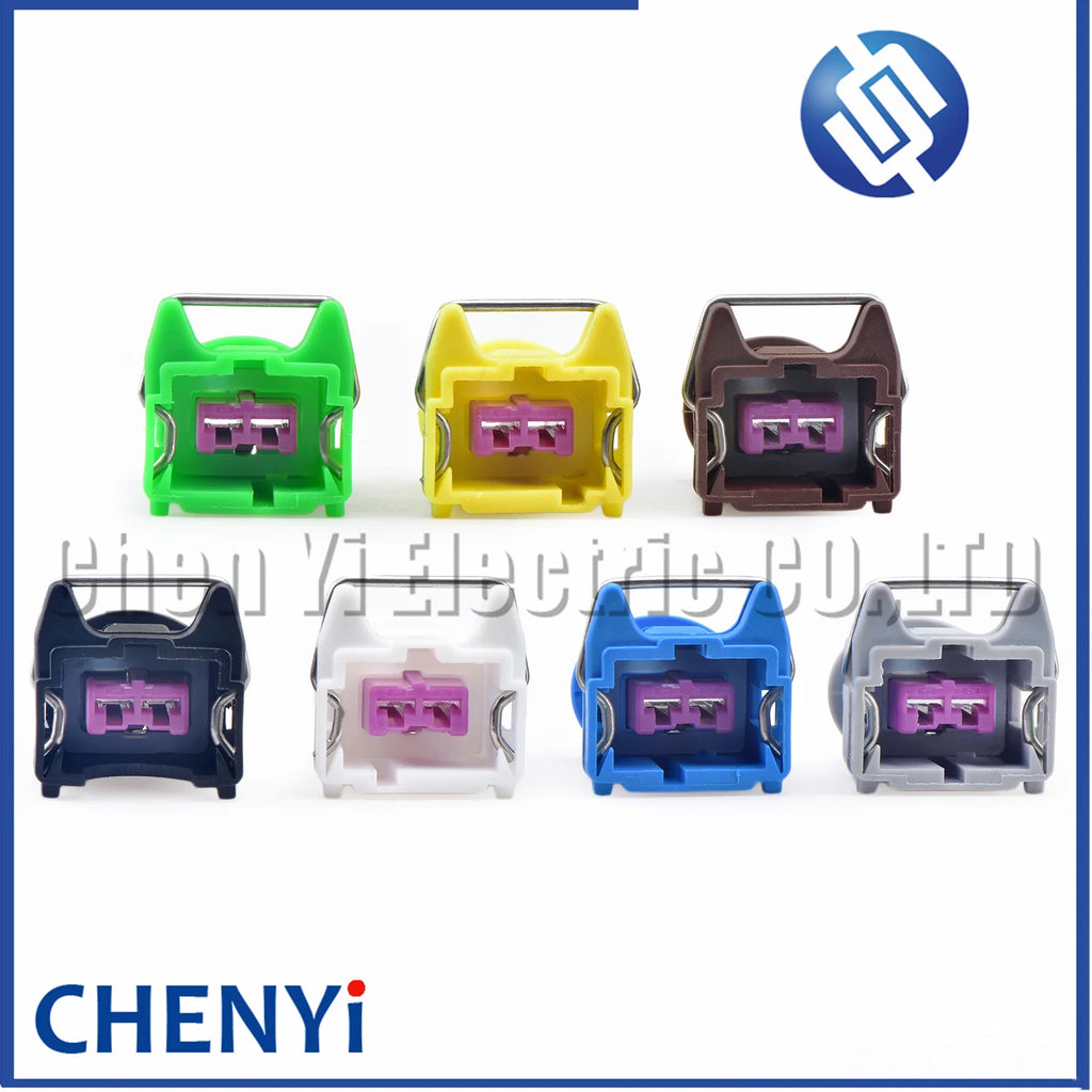 2 Pin Auto Fuel injector connector Car horn Speaker plug 144473-5 144473-6 144473-7 144473-8 For PEUGEOT CITROEN Geely Chang'an