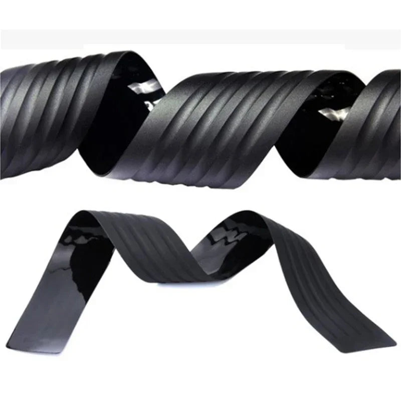 Universal 90/104cm Car Trunk Sill Plate Protector Rear Bumper Protective Rubber Molded Pad Decorative Cover Strip Styling Tools