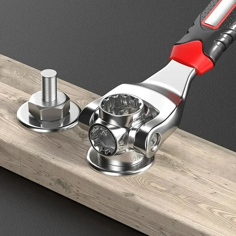 52-in-1 Multi-Functional Socket Wrench Set - 8-19mm Non-Slip Handle & Rotating Bone Design - Universal Wrench 360 Amagi