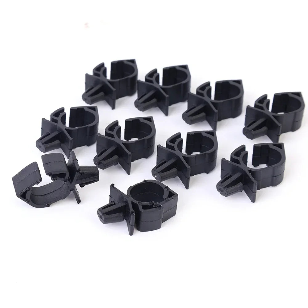 100pc Car Wiring Harness Fastener Route Fixed Retainer Clip Corrugated Pipe Tie Wrap Cable Clamp Oil Pipe Beam Line Hose Bracket