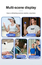 Motorcycle Portable Hand Fan 100 Wind Speeds Mini Turbo Handheld USB Rechargeable Highspeed Camping Cooling Electric Air Cooler