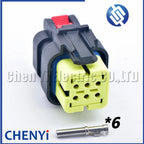 6 Pin Excavator Camshaft sensor plug Oil pressure atmospheric pressure sensor connector 776433-3 776433-2 776433-1 For Carter