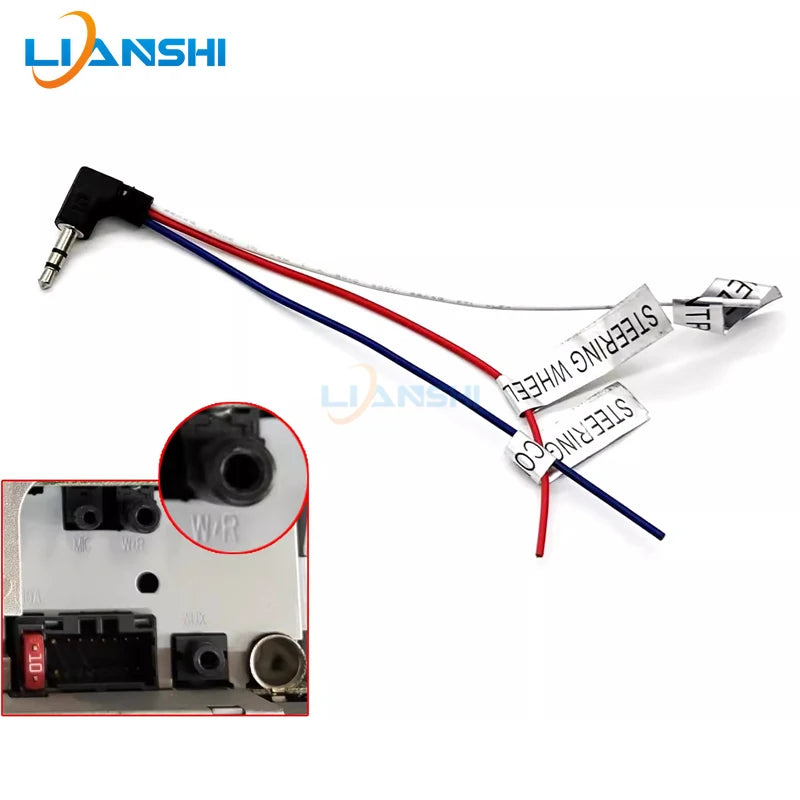 Pioneer DVD Car Navigation Feige ISO Large Screen Machine Steering wheel button Learning Wire Harness plug wire