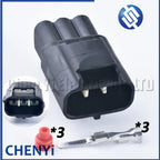 3 Pin car Camshaft Crankshaft Position Sensor connector TPS Sensor plug 7283-4536-40 7283-4535-30 7283-4534-40 for Jeep Chrysler