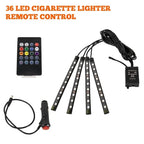 Car RGB LED Strip Light Automotive Interior Foot 36/48 LED APP/Remote/Voice Control Atmosphere Decorative Lamp Ambient Amagi