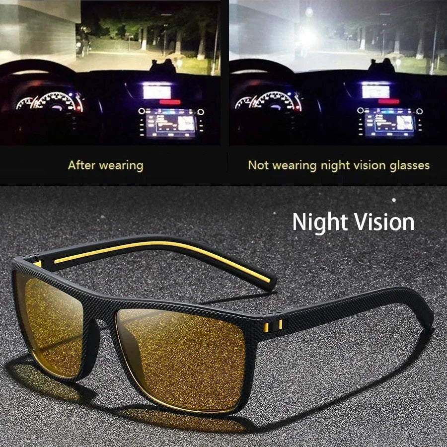 Fashion Vintage Square Sunglasses Men Women Driving Fishing Luxury Brand Designer Sun Glasses Retro Eyewear UV400 Eyewear Amagi