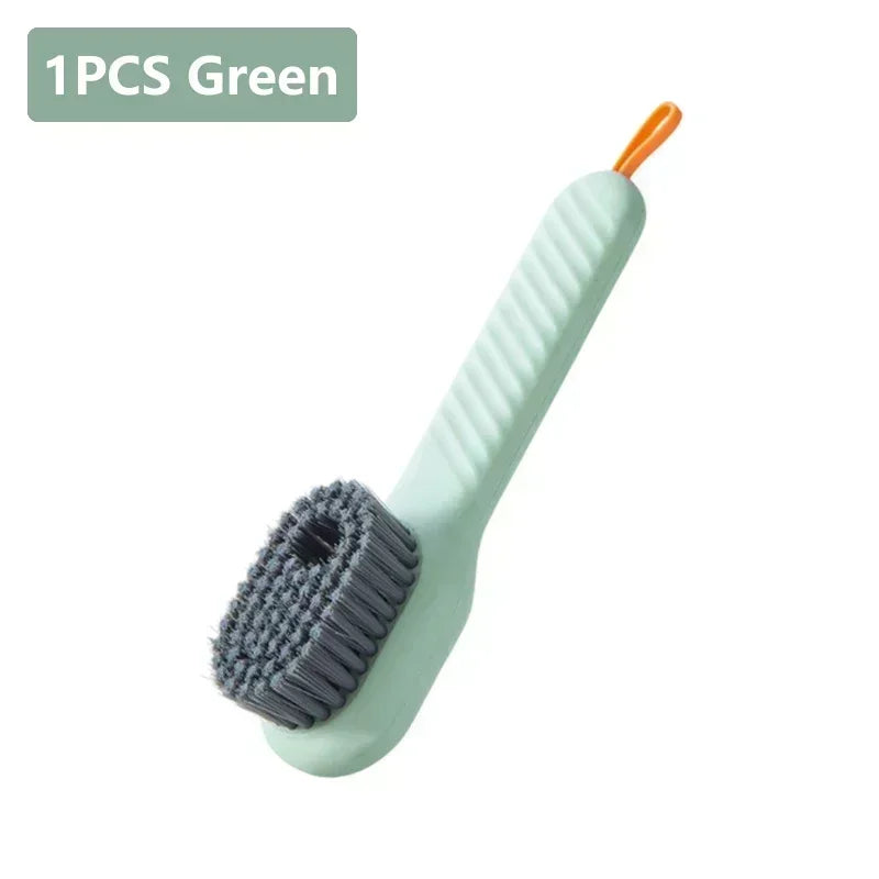 Shoe Brush Multifunction Cleaning Soft Automatic Liquid Shoe Brush Long Handle Clothes Soap Brush With Hook Clean Tool Amagi