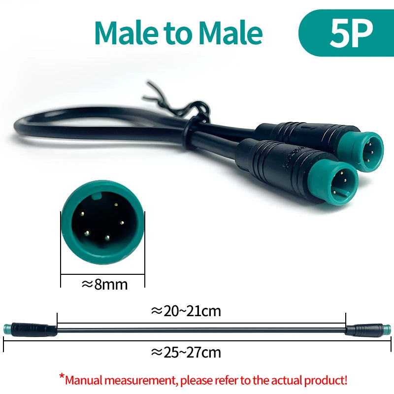 4/10Pcs M8 Waterproof Connectors 2/3/4/5/6 Pin, Male & Female Plug Socket Set, IP67 Wire Cable Connector Kit