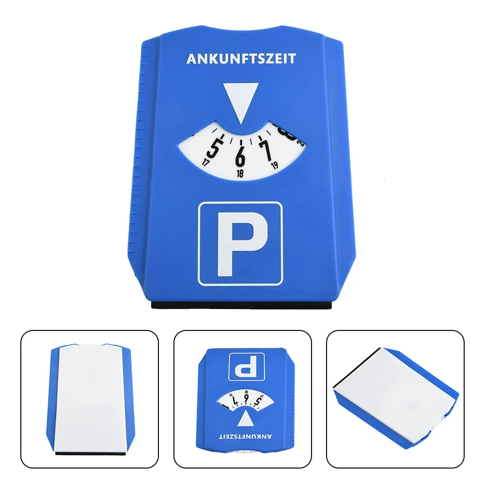 1 Pc Car Parking Disc Timer Clock Arrival Time Display Blue Plastic Portable Parking Time Tools 24 Parking Disc Parking Meters