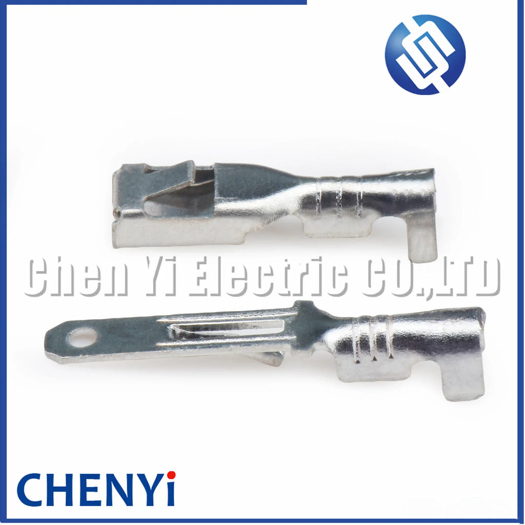 50 Pcs 2.8mm Crimp Pins Spade Connector tin-plated brass Wire Pin DJ611-E2.8A DJ621-E2.8A For Car Automobile Relay Circuit Board