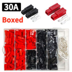 40/90/200/500Pcs/Box  Single Pole Plug 30A High Current Connector - PP Battery Forklift Power Terminals Bulk Pack