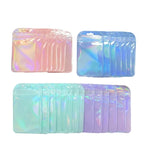 Colorful Laser Ziplock Bag Packaging Bags For Earring Jewelry Display Bags Pouch Gift Packaging Resealable Storage Bag Amagi