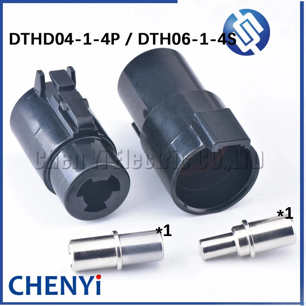 1 Pin female male car Cable Haness Waterproof Socket For Deutsch DTHD04-1-4P DTHD06-1-4S With Pins 0462-203-04141 0460-204-04141