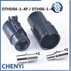 1 Pin female male car Cable Haness Waterproof Socket For Deutsch DTHD04-1-4P DTHD06-1-4S With Pins 0462-203-04141 0460-204-04141