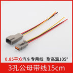 DTM04-2P automotive connector male and female for heavy-duty truck Dechi wiring harness waterproof plug DTM06-2S with wire