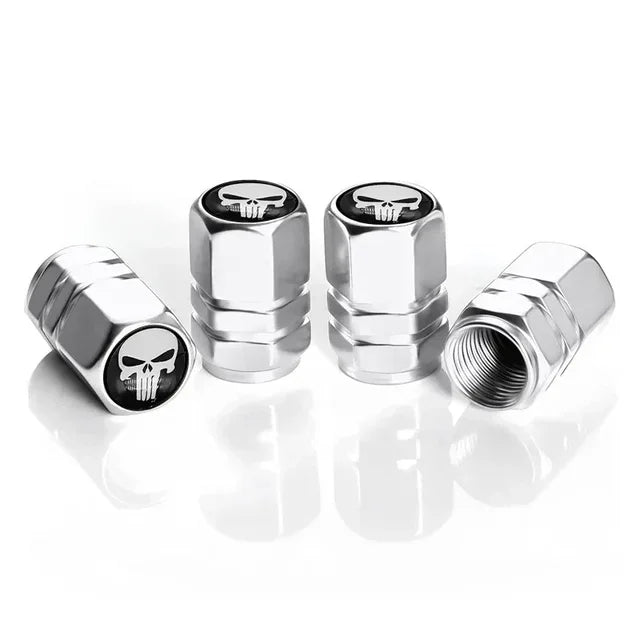 4Pcs Tire Valve Stem Caps, Universal Car Wheel Air Valve Dust Proof Covers for Cars, Trucks, SUVs, Bikes and Motorcycles Amagi