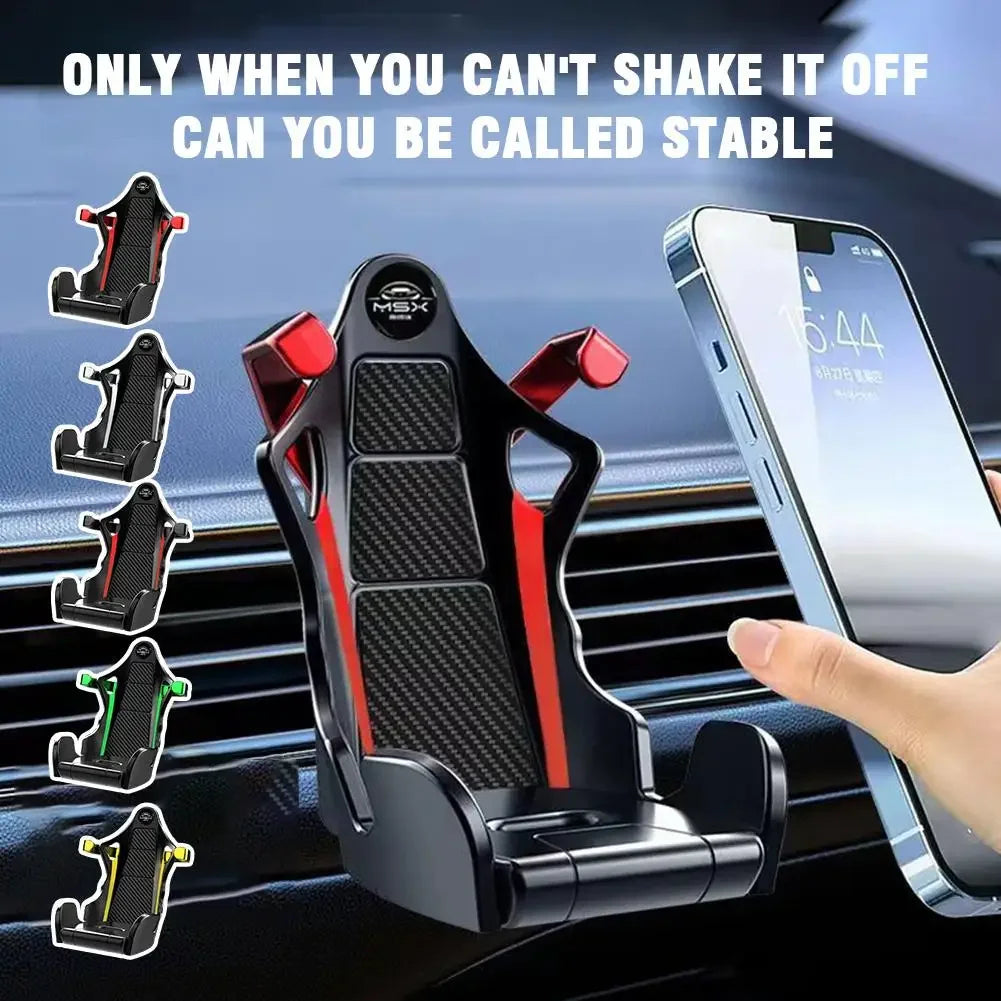 Racing Seat Car Mobile Phone Holder Stable And Shock-Resistant Car Navigation Bracket For Universal Accessories Tools