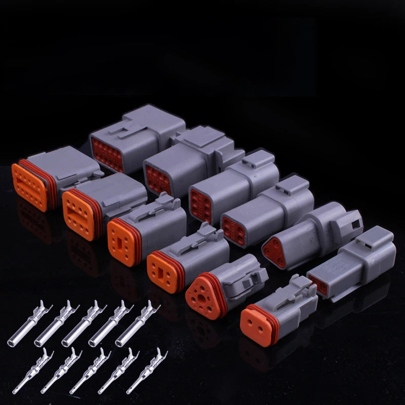 5/20/100 Sets Deutsch DT Connector With 15cm Wire Harness Waterproof Electrical Car Socket Plug DT06-2S DT04-2P 2/3/4/6/8/12P