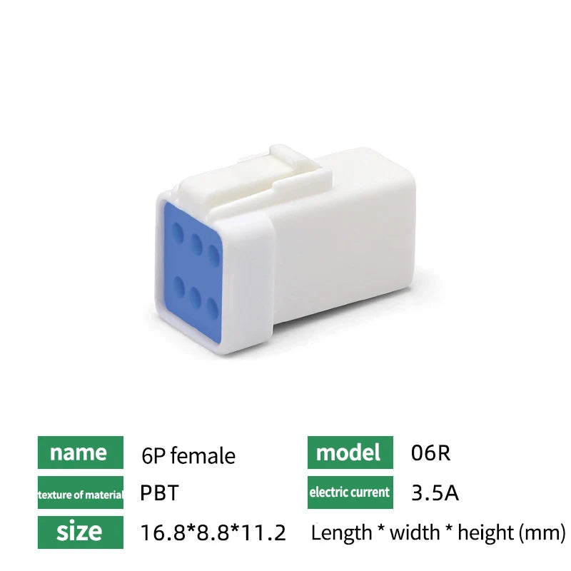 5/10/100 Sets Automotive Connectors JST02R-JWPF-VSLE 2/3/4/6/8 Pin Waterproof Connectors Male and Female Butt Plugs