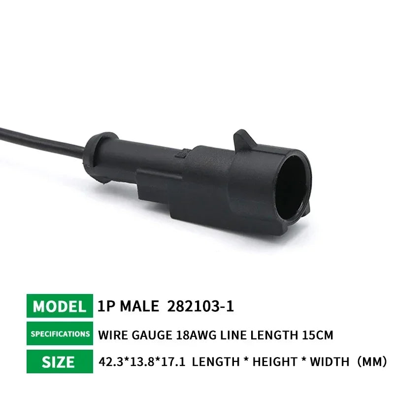5/20/100 Sets HID 1/2/3/4/5/6 Pin Waterproof Auto Connector Kit with 15CM 18AWG Wire for Car/Truck Harness Wiring