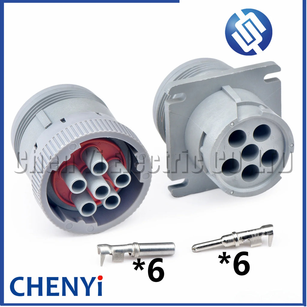 6 Pin 2.5mm series waterproof connector Plug HD16-6-12S-B010 HD10-6-12P HD10-6-12P-L HD10-6-12P-RU HD10-6-12P-AS For DEUTSCH
