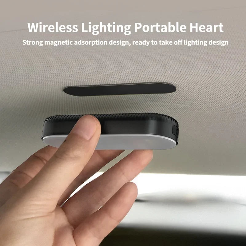 Car Reading Light Rechargeable Wireless Magnetic Atmosphere LED Car Styling Night Light Interior Ceiling Light Accessories Tools