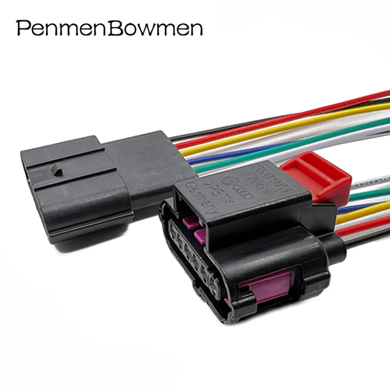 1 Set 6 Pin Car Gas Accelerator Throttle Pedal Electrical Cable Connectors Waterproof Female Male Wire Harness Plug 8K0973706