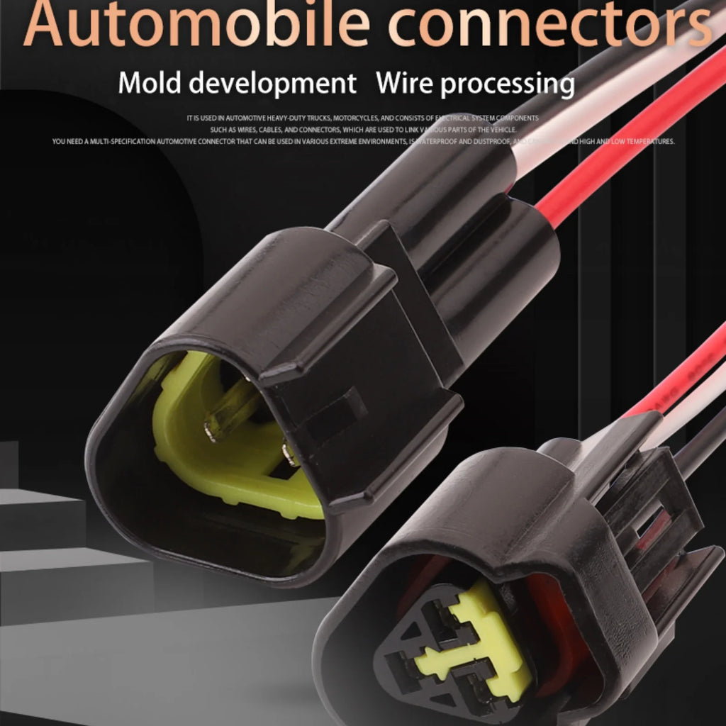 3 PIN 2.3mm Furukawa Black Auto Male Female Car Waterproof Connector Wire Harness Switch plug FW-C-3M-B FW-C-3F-B