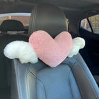 Car head pillow neck pillow cute cartoon love heart back pillow waist pillow seat back cushion Automotive Car Accessories New
