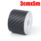 3D Carbon Fiber Sticker Paste Car Threshold Protective Film Anti Scratch Waterproof Matte Black Nano Sticker Tape for Car Body