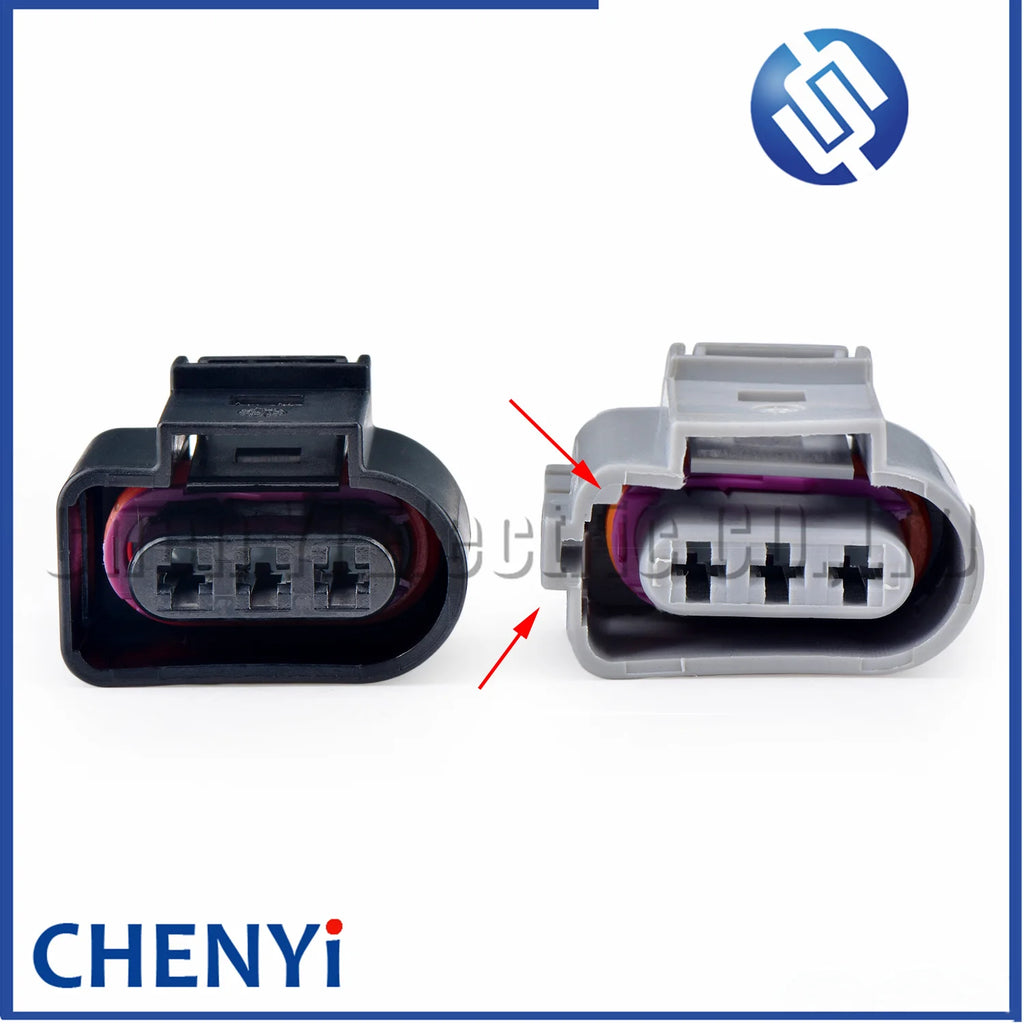 3 Pin 3.5 mm Automotive Fog Lamp Light Socket Crankshaft Sensor Plug 1J0973723G 1J0 973 723G 1J0973723 1J0 973 723