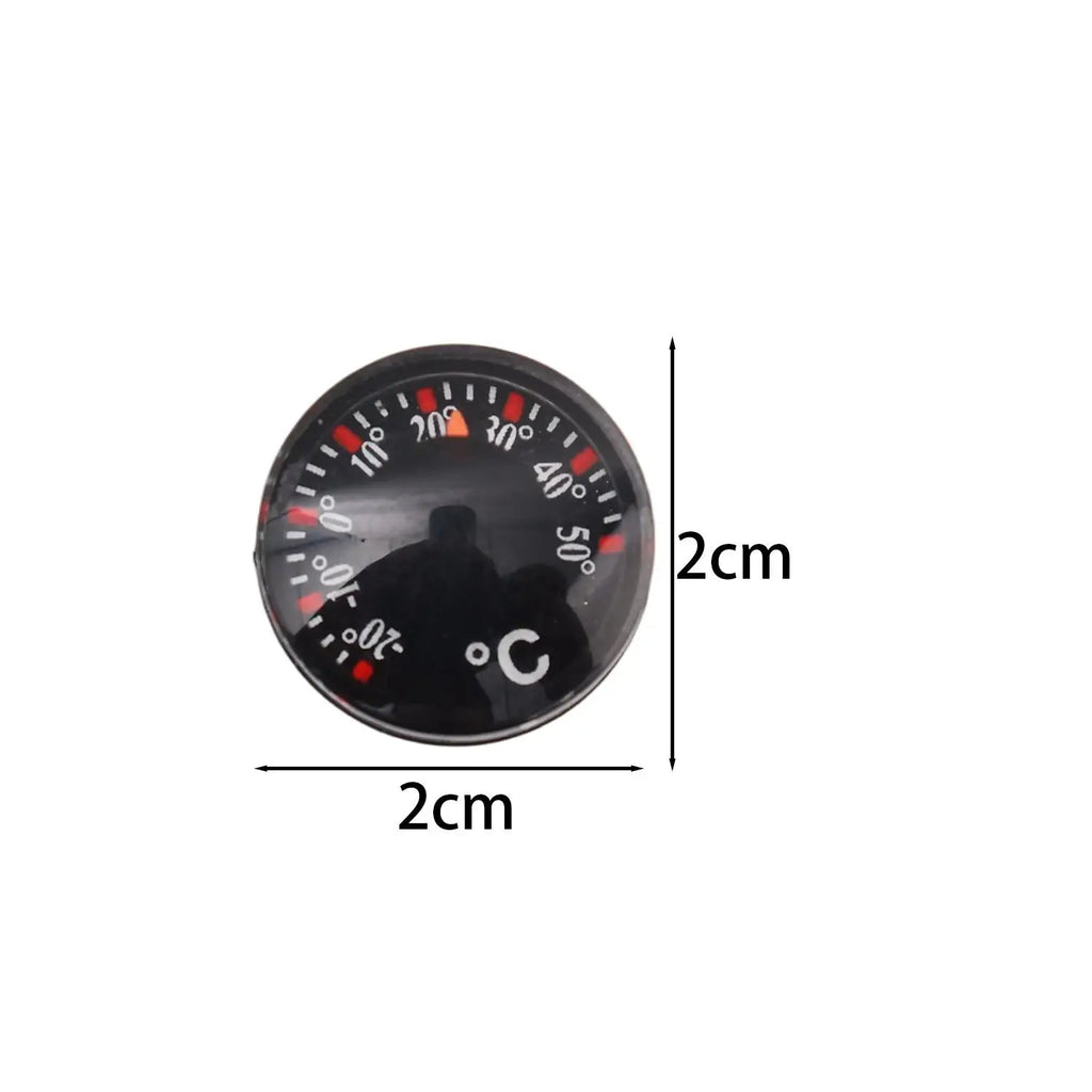 1-20pcs Car High Accuracy Thermometer Car Practical Mini Circular Thermometer Air Vent Ornament Charm 20mm Scale Measurement