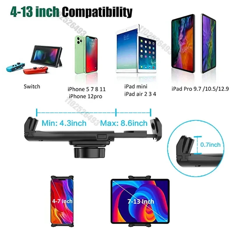 Tablet Cup Holder Mount 360 Adjustable Smartphone Holder Car 270 Tilt Bar Triangular Base Ram Mount Tablet Holder For SUV Tools