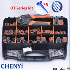 324 Pcs Deutsch DT Series Waterproof Connector Kit Repair tool box DT06-2/3/4/6/8/12S DT04-2/3/4/6/8/12P with Pins and pliers