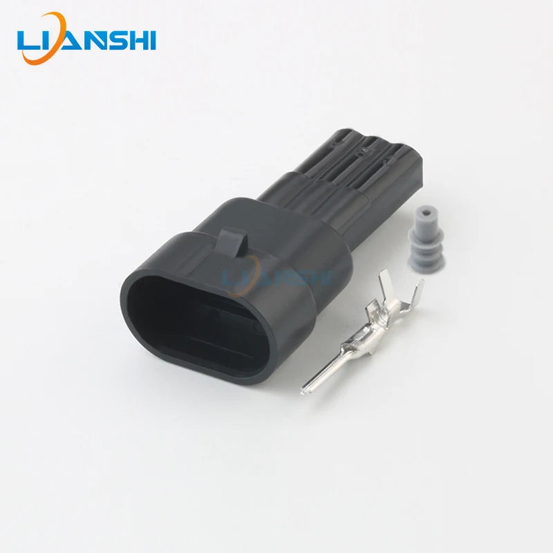 12162280 Automotive Sensor plug 3p ignition coil waterproof connector 3-hole sheath with terminal