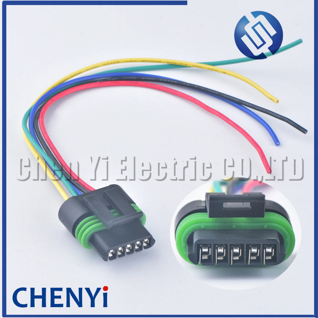 5 Pin female Auto waterproof connector LS1 LS2 High Energy Ignition Coil built-in Igniter Wire harness plug 12162825 12162830