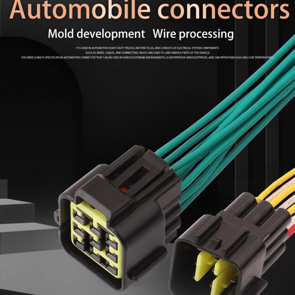 9 PIN Window Lifter Wire 2.3mm Waterproof Connector High-voltage Ignition Coil Plug Ford Mondeo ISUZU FW-C-9M-B FW-C-9F-B