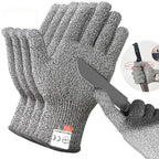 Level 5 Anti-Cut Gloves Safety Cut Proof Stab Resistant Wire Stainless Steel Wire Metal Mesh Butcher Cut-Resistant Safety Amagi