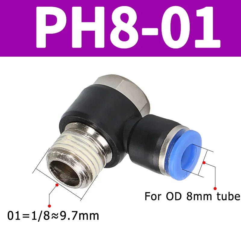 10/50/200PCS Pneumatic Straight Connector BSPT Thread, External Hex Air Hose Fitting 1/8 1/4 3/8 1/2 Inch for Air Compressor