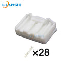 12555 is suitable for Toyota multimedia CD host, AV microphone, AUX handbrake, reversing cable plug, 28-pin plug-in