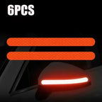 Car Rearview Mirror Reflector Stickers Universal Warning Anti-collision Reflective Strips Auto Exterior Accessories Reflex Tape